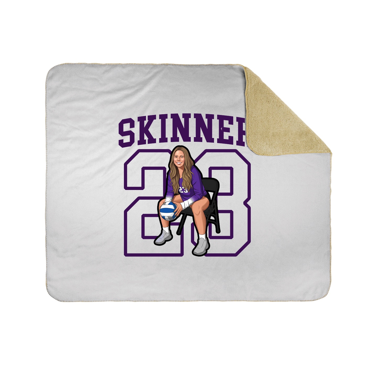 Throw Blanket — Shirsey in White
