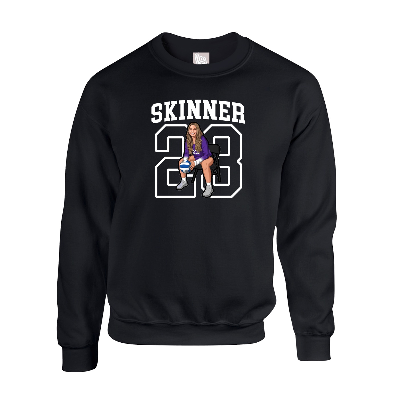 Fleece Crew — Shirsey in Black
