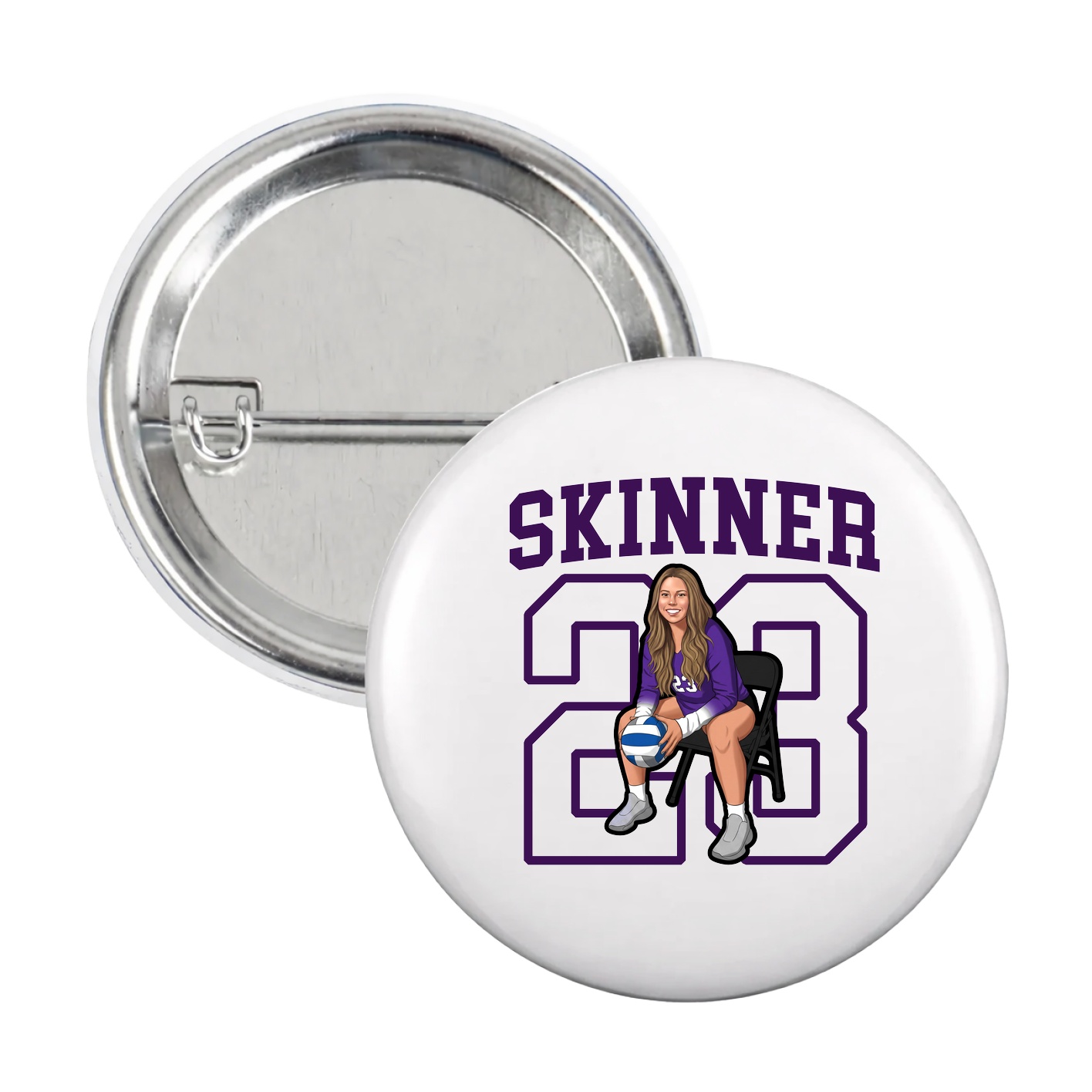 Game Day Button — Shirsey in White