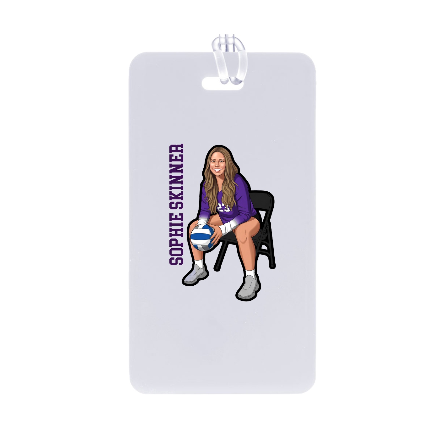Bag Tag — Name Vertical in Classic