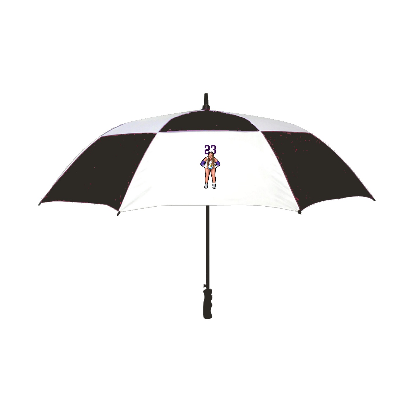 Golf Umbrella — Number Top in Black