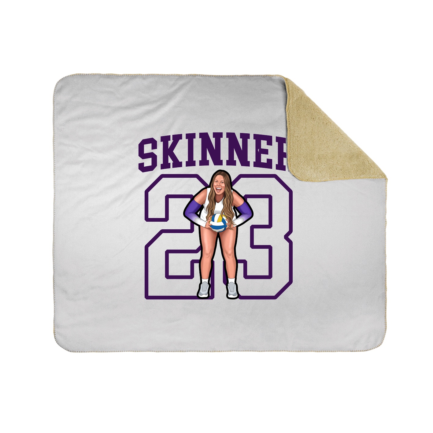 Throw Blanket — Shirsey in White