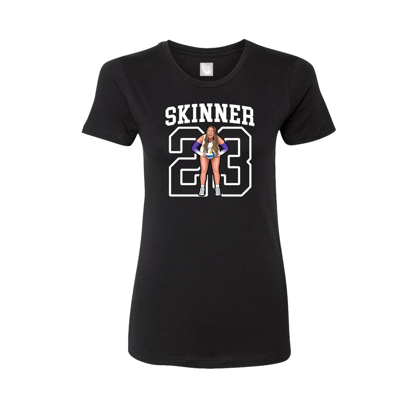 Fitted Women's Tee — Shirsey in Black