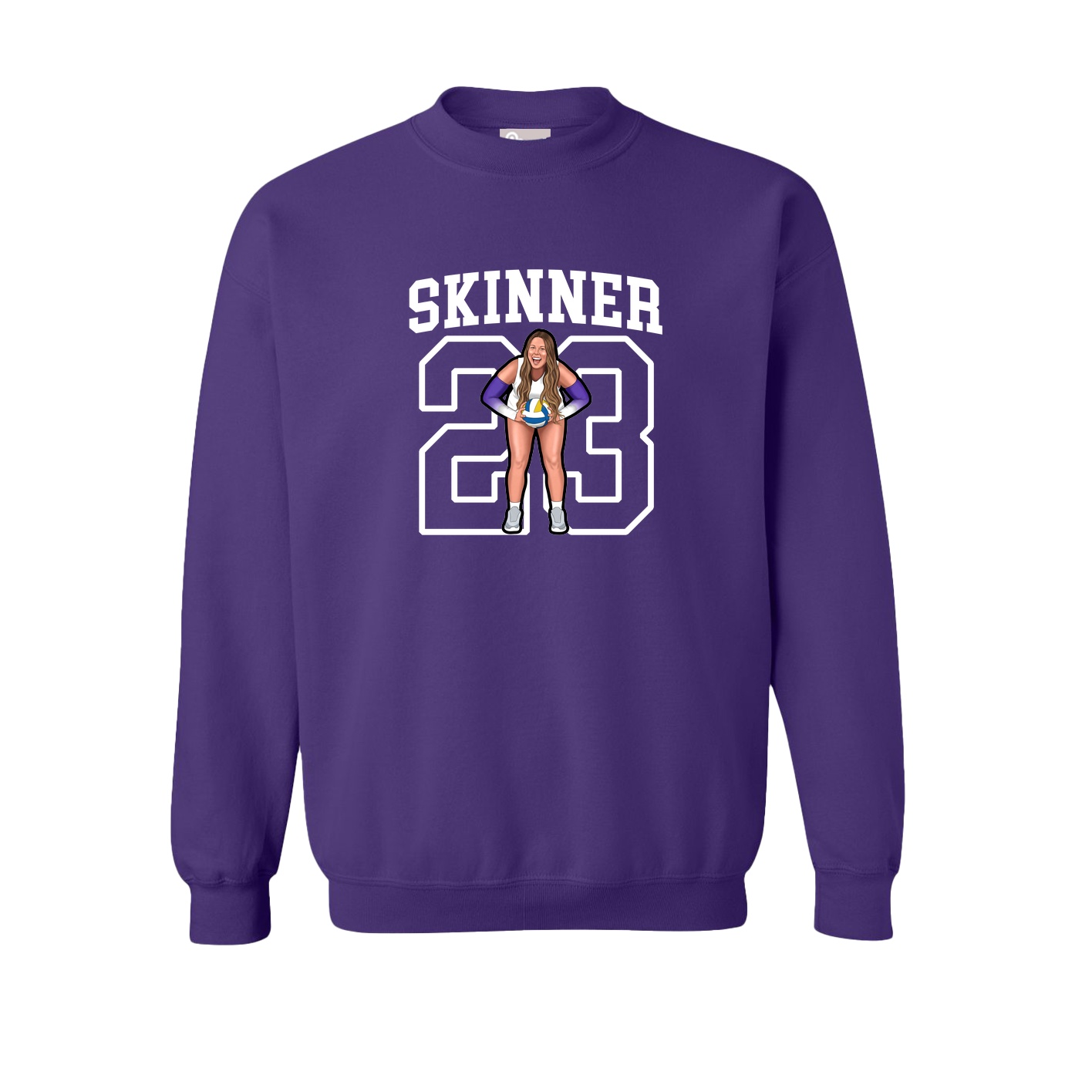 Fleece Crew — Shirsey in Purple