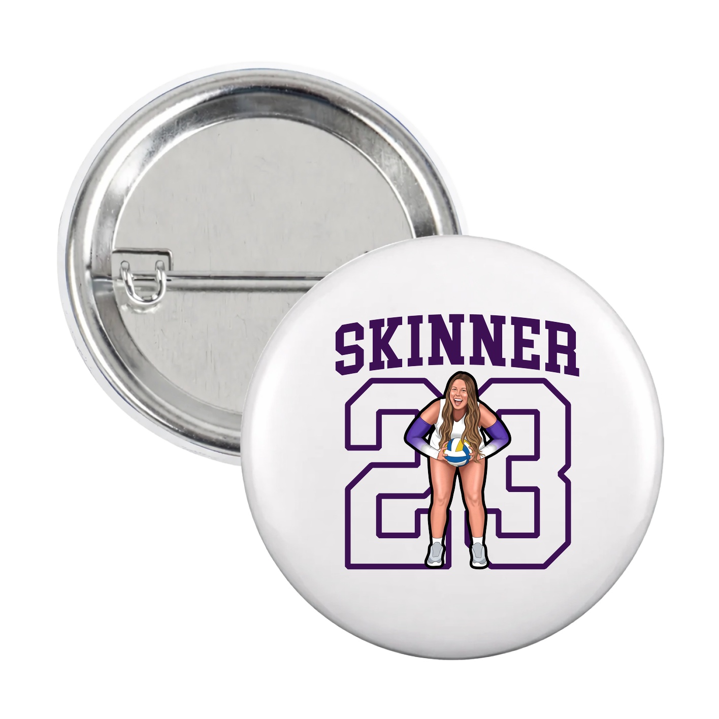 Game Day Button — Shirsey in White
