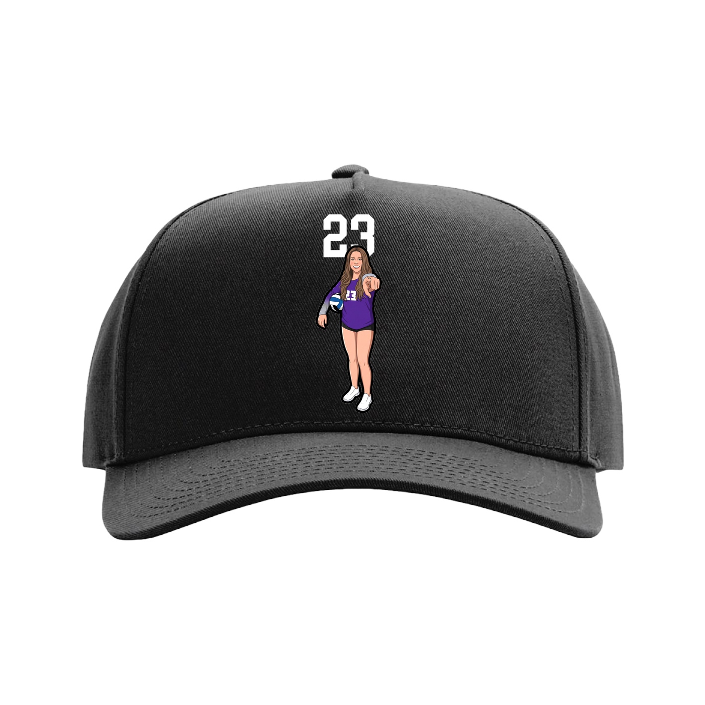 Full Fabric Five-Panel Champ Cap