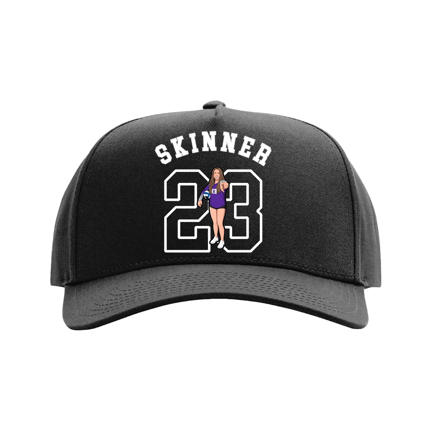 Full Fabric Five-Panel Champ Cap