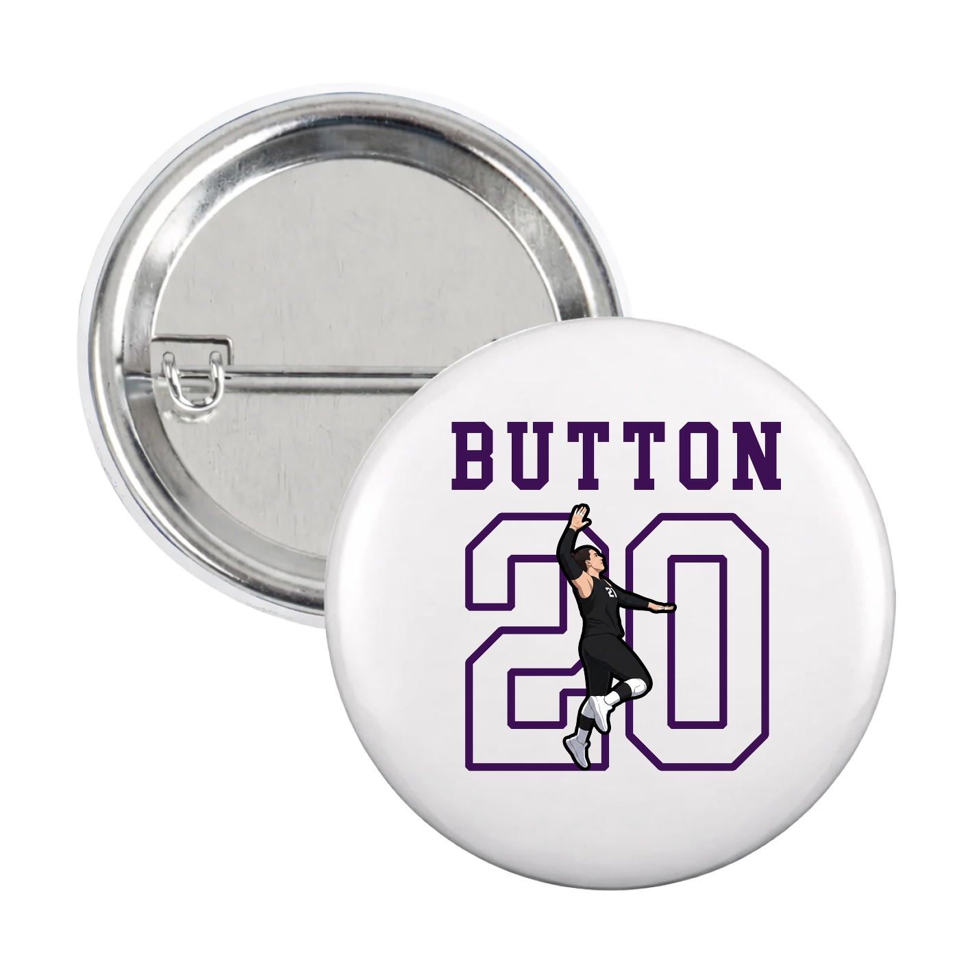 Game Day Button — Shirsey in White