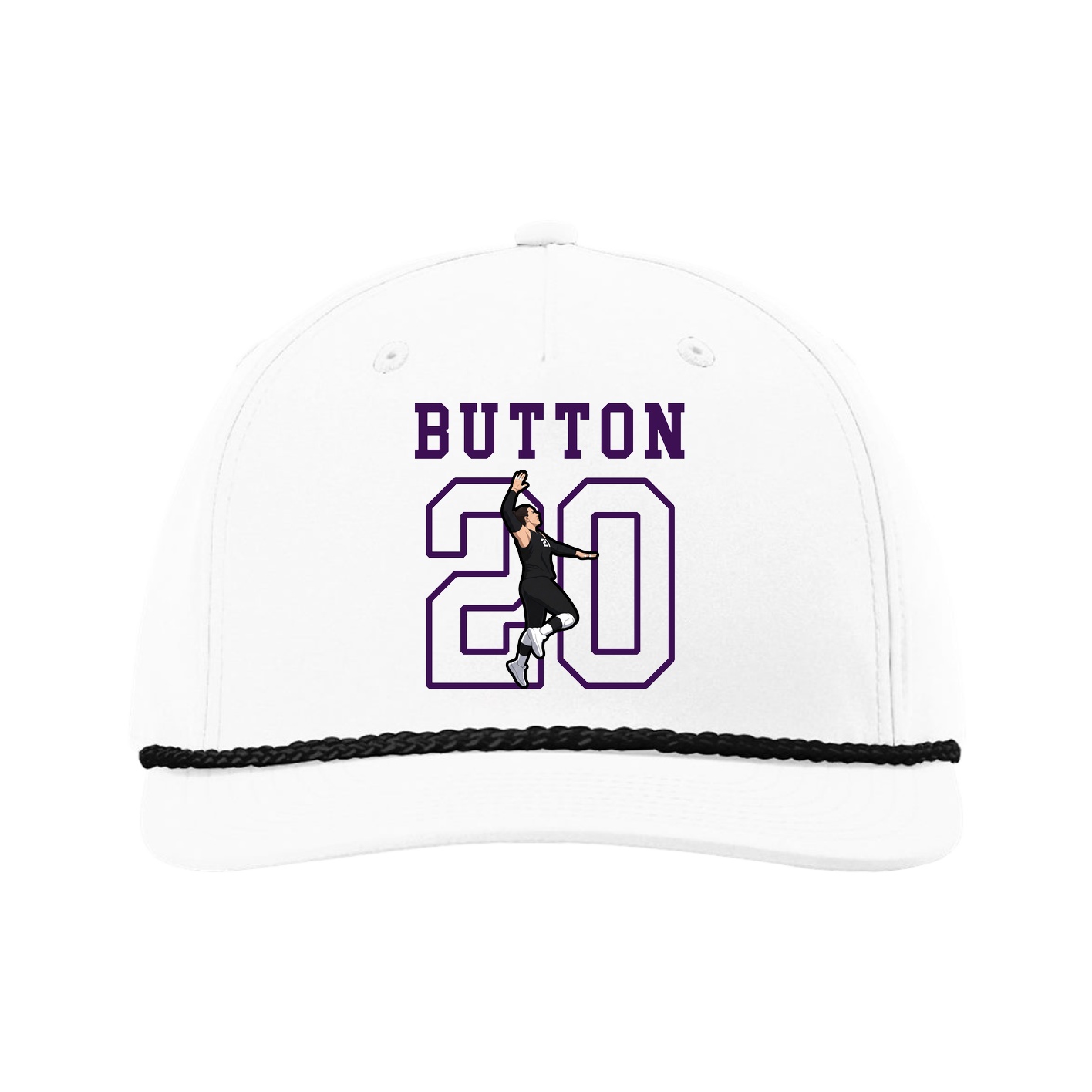 Five-Panel Classic Rope Cap — Shirsey in White