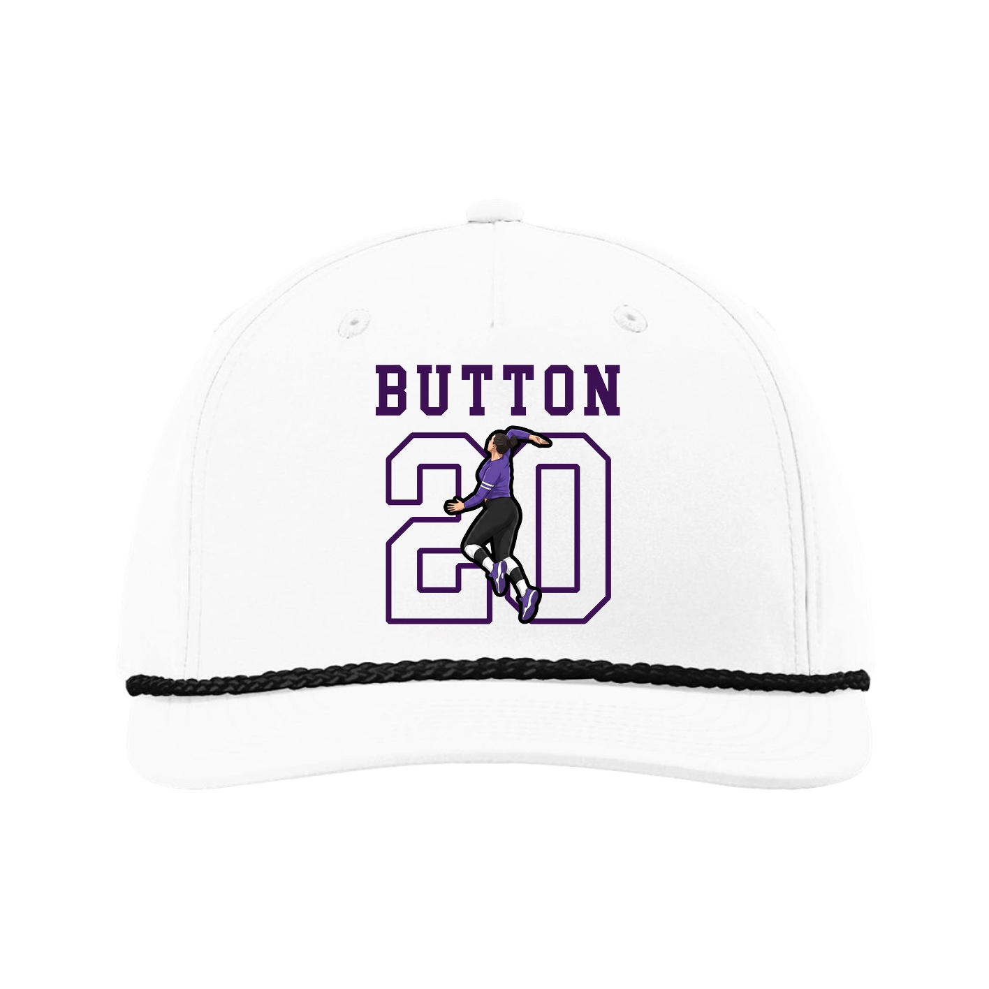 Five-Panel Classic Rope Cap — Shirsey in White