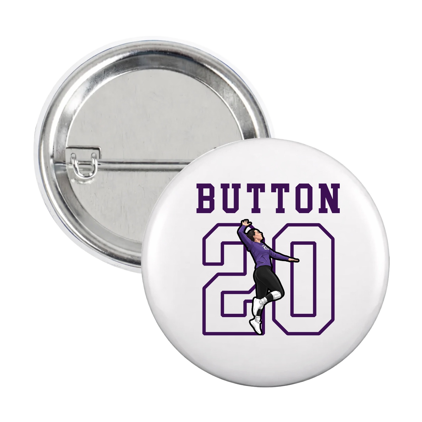 Game Day Button — Shirsey in White