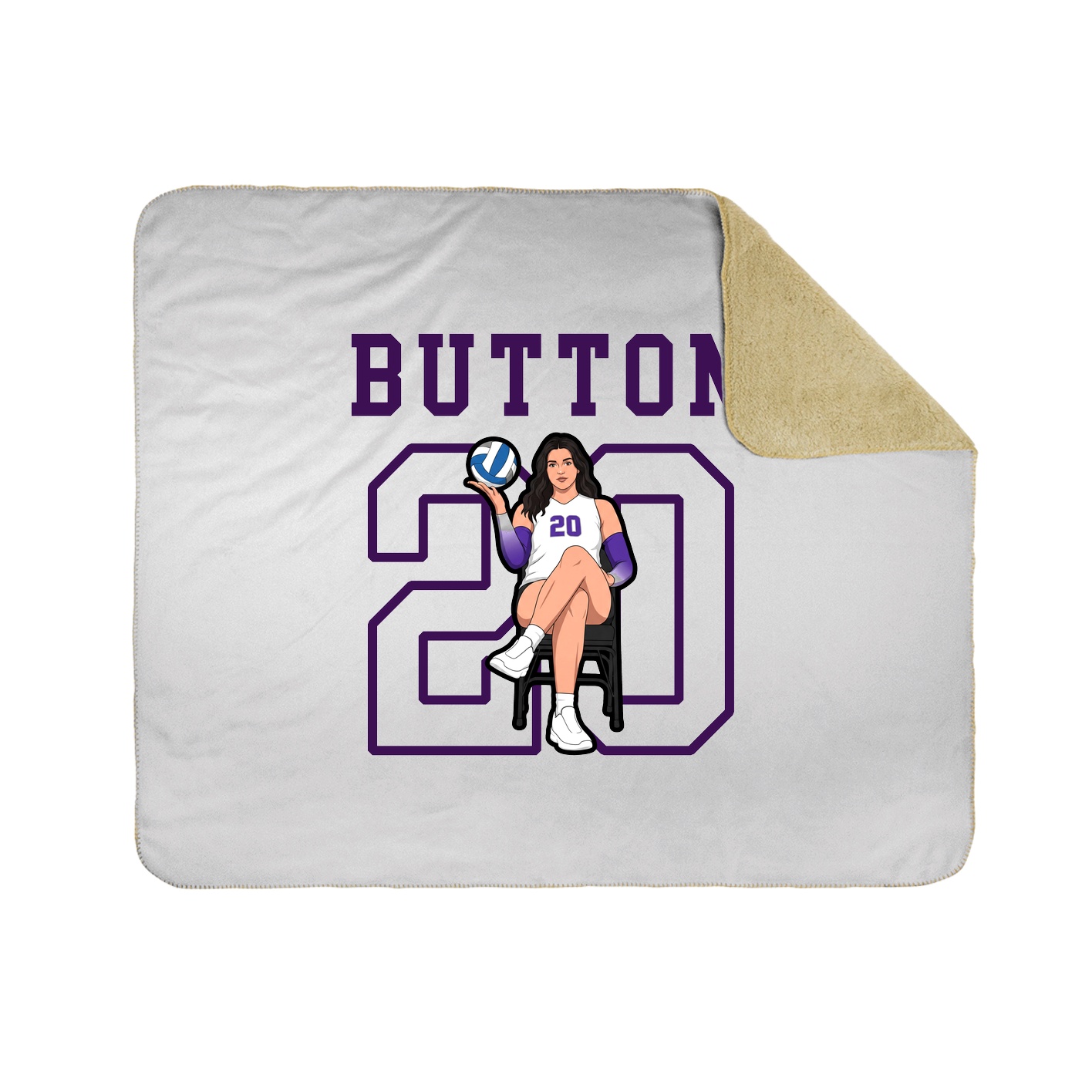 Throw Blanket — Shirsey in White
