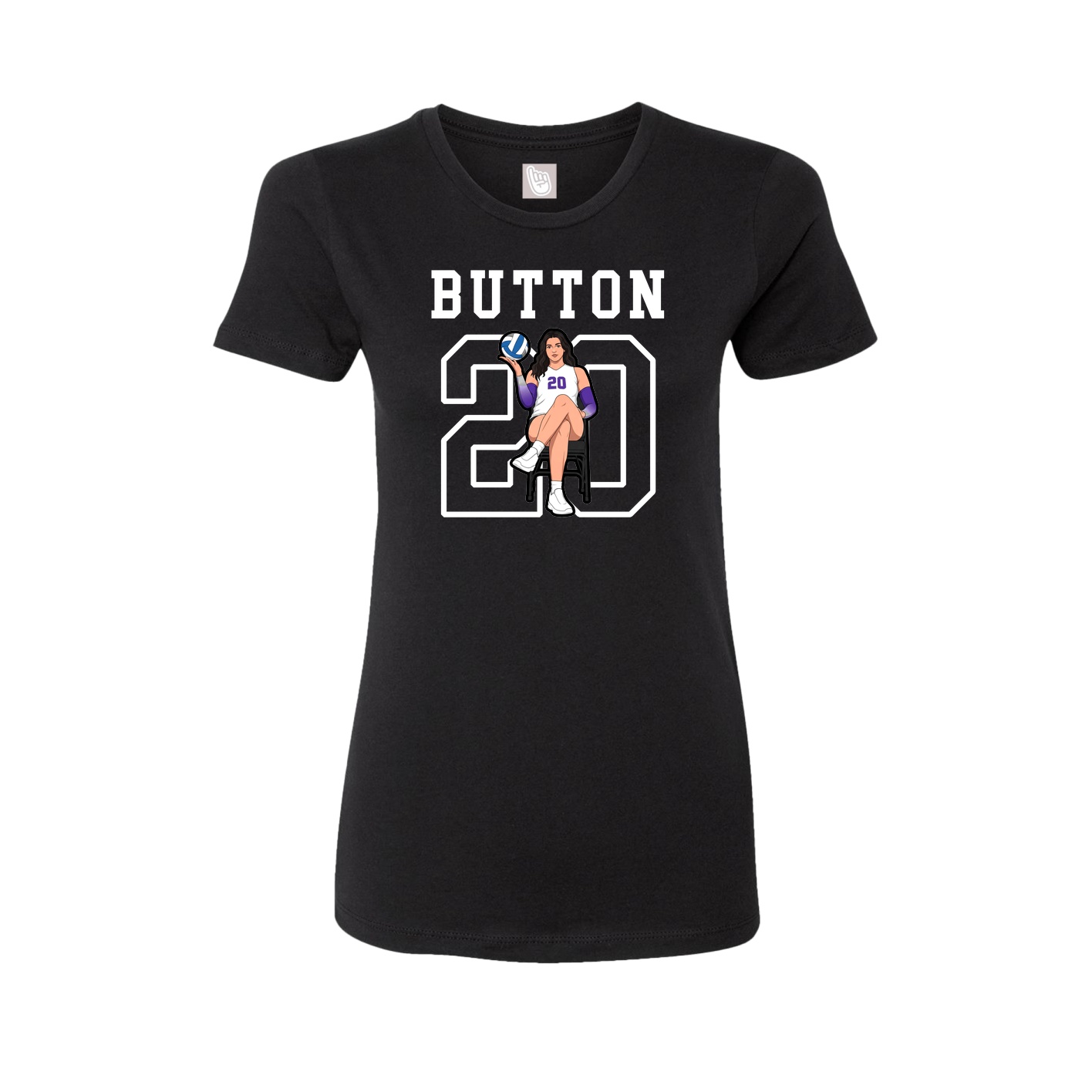 Fitted Women's Tee — Shirsey in Black