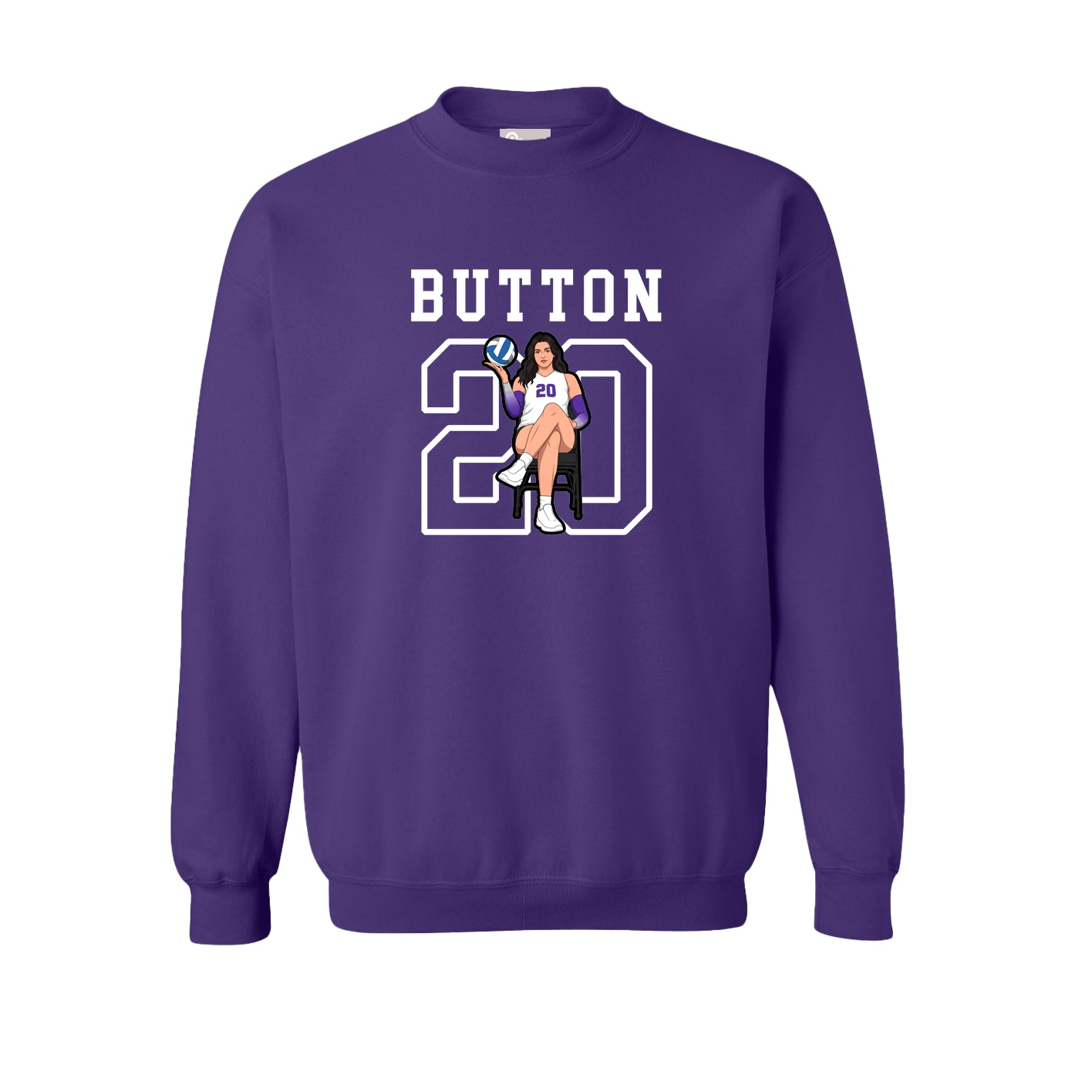 Fleece Crew — Shirsey in Purple