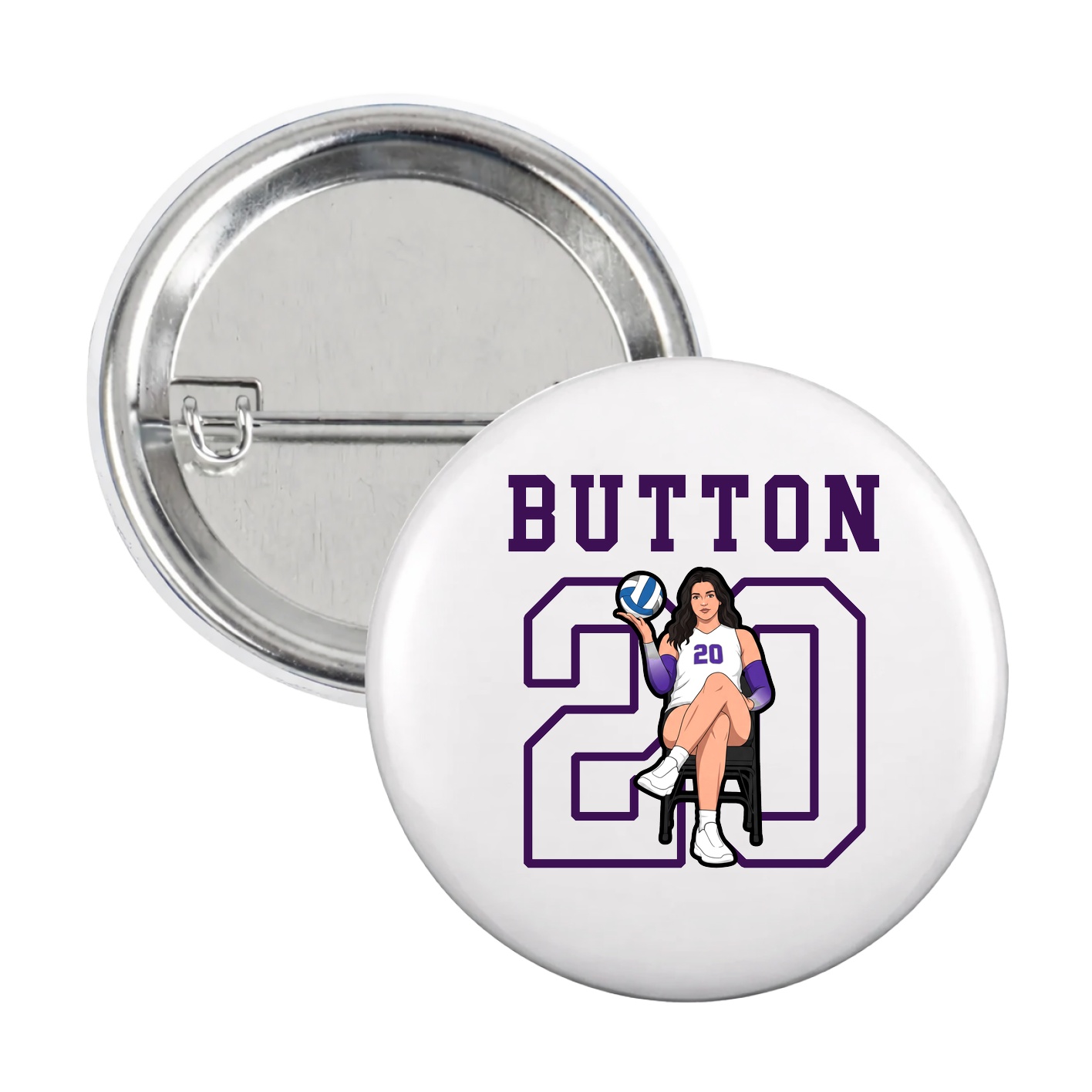Game Day Button — Shirsey in White