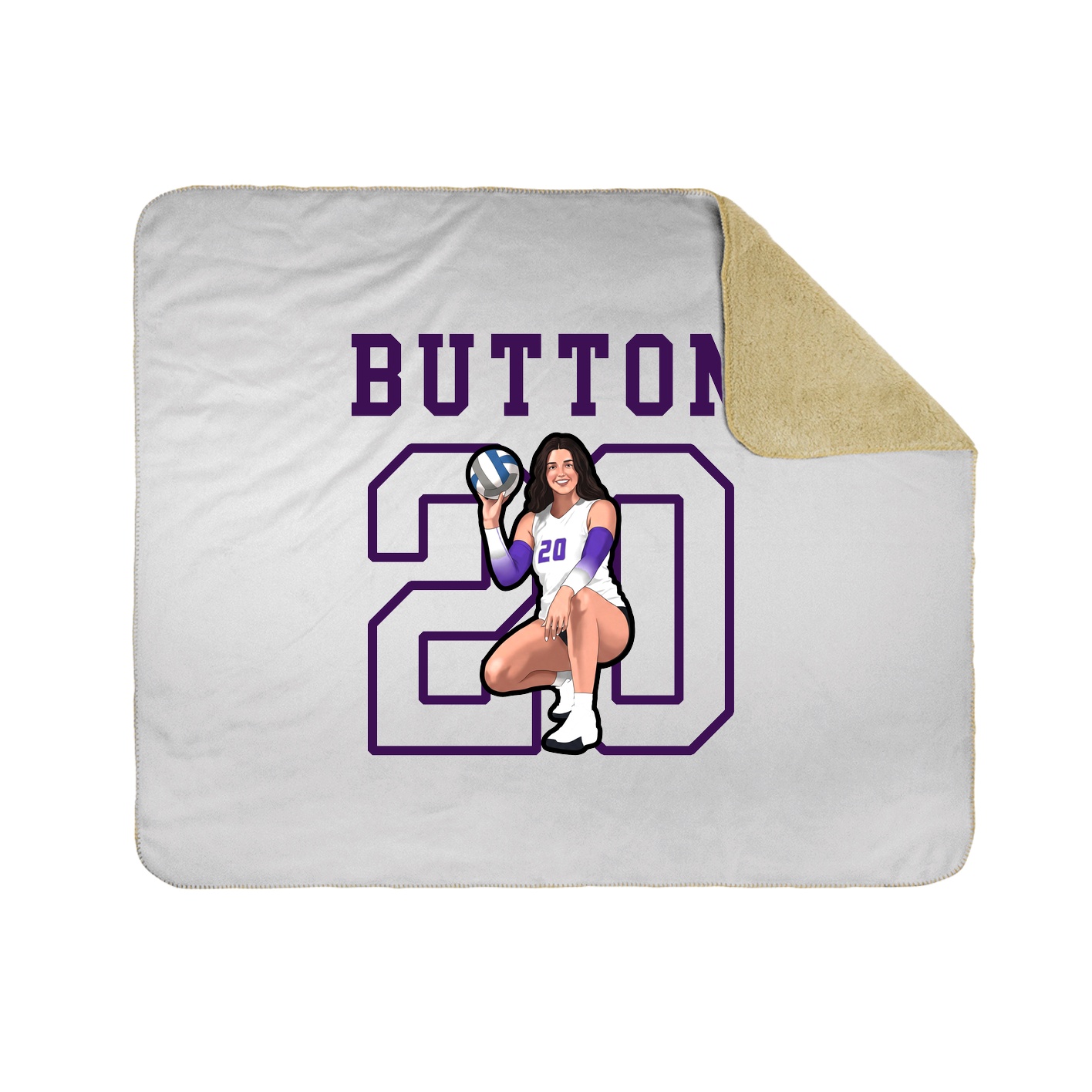 Throw Blanket — Shirsey in White