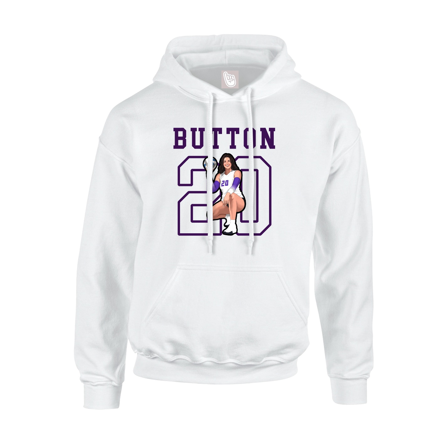 Hoodie — Shirsey in White