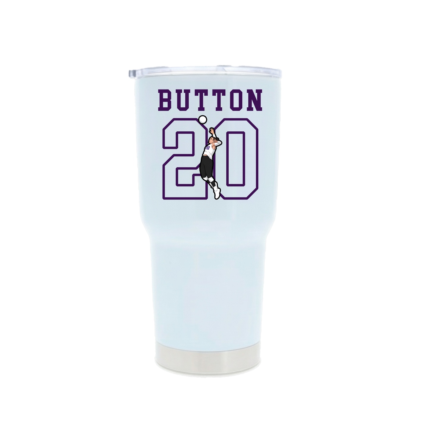 30oz Stainless Steel Tumbler — Shirsey in White
