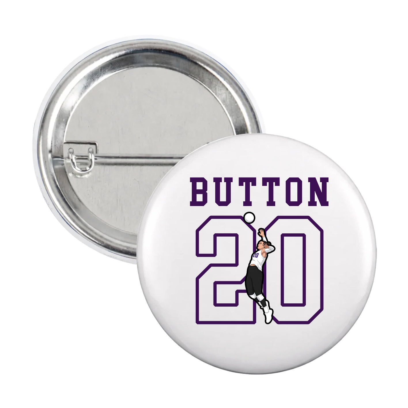 Game Day Button — Shirsey in White