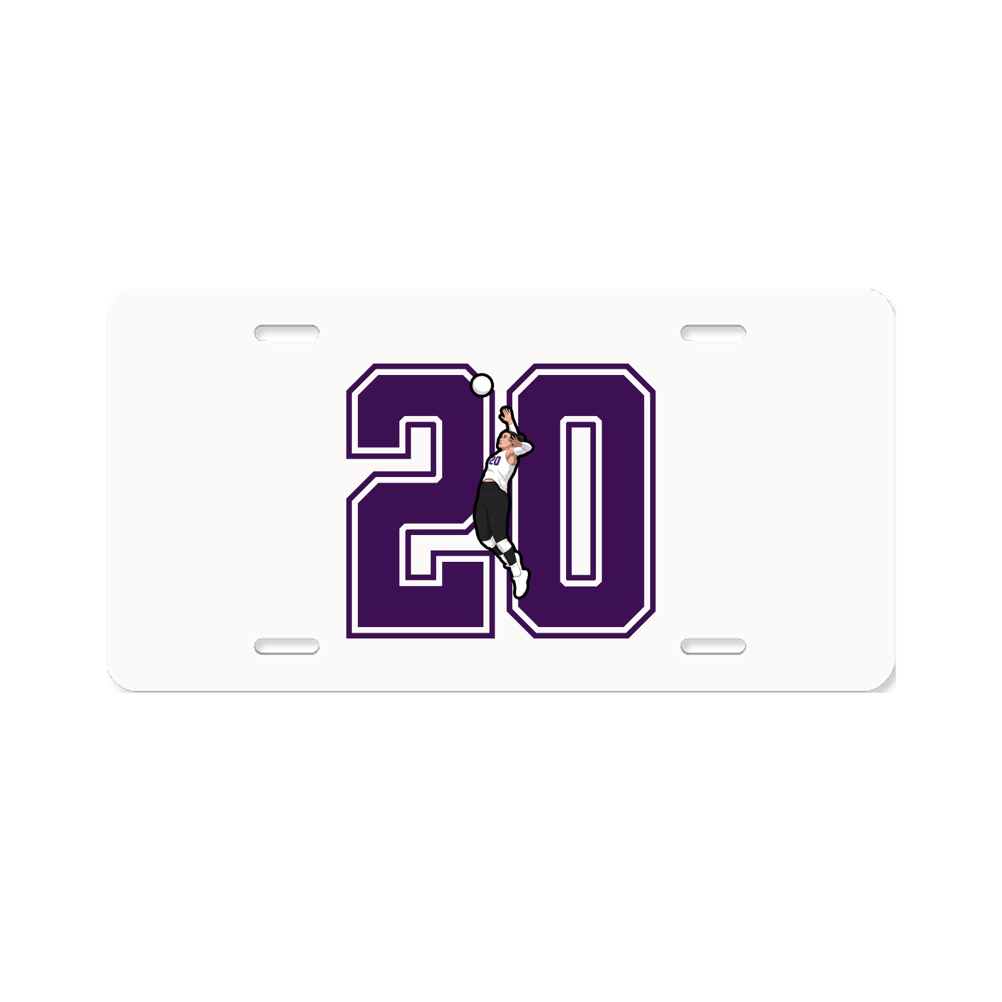 License Plate — Number in Classic
