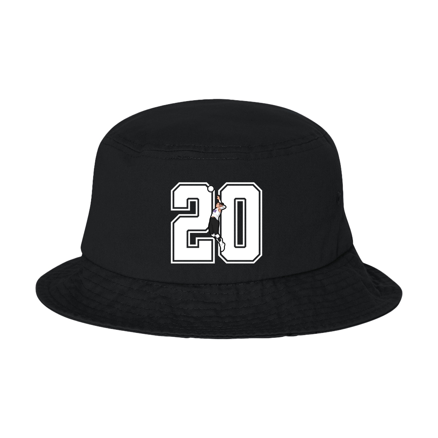 Bucket Cap — Number in Black