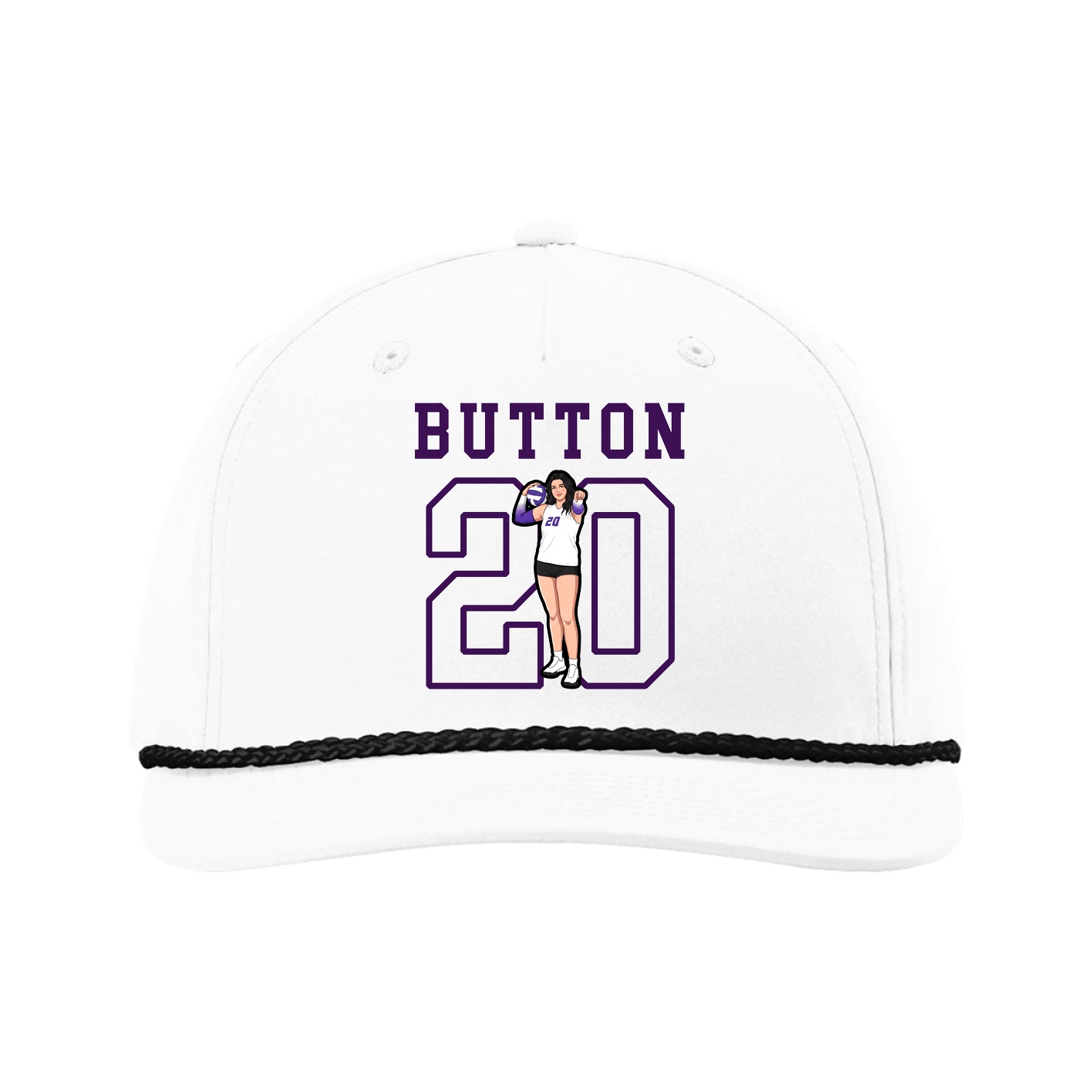 Five-Panel Classic Rope Cap — Shirsey in White
