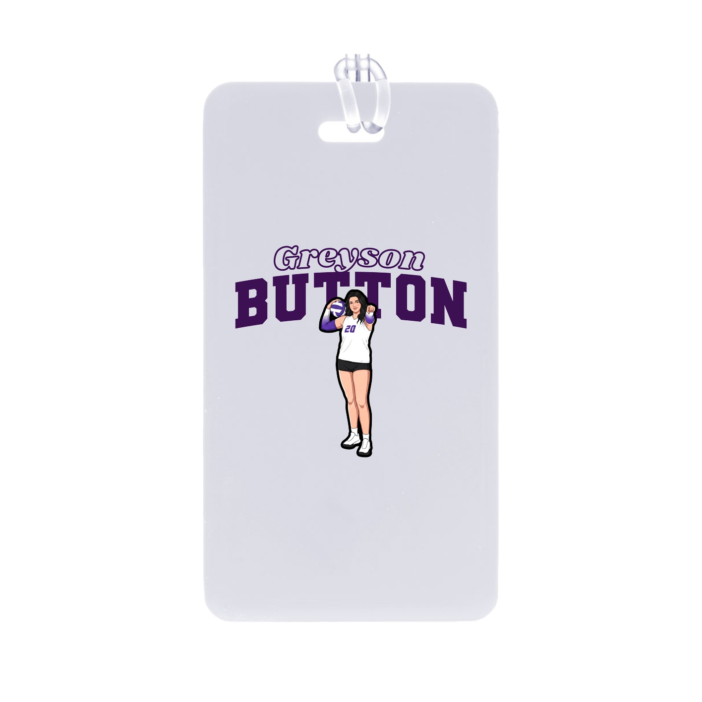 Bag Tag — Name Arch in Classic