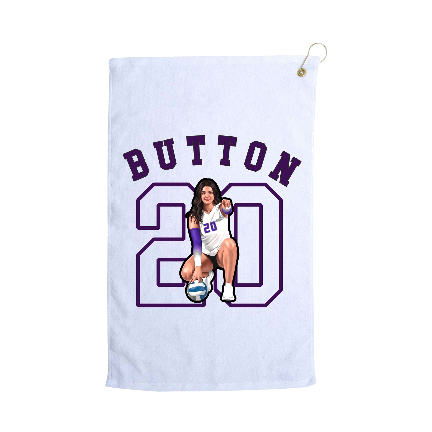 Golf Towel — Shirsey Arch in White