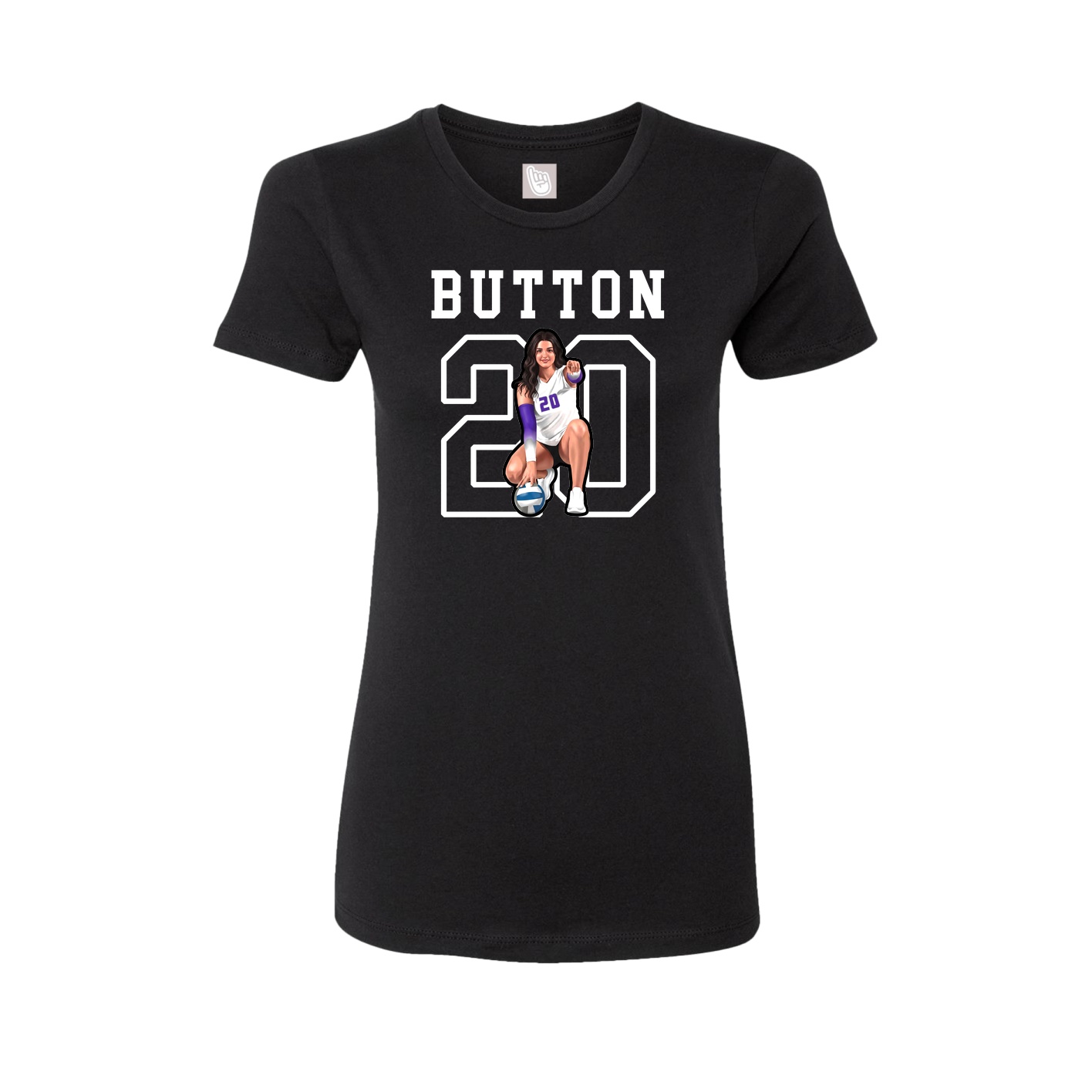 Fitted Women's Tee — Shirsey in Black