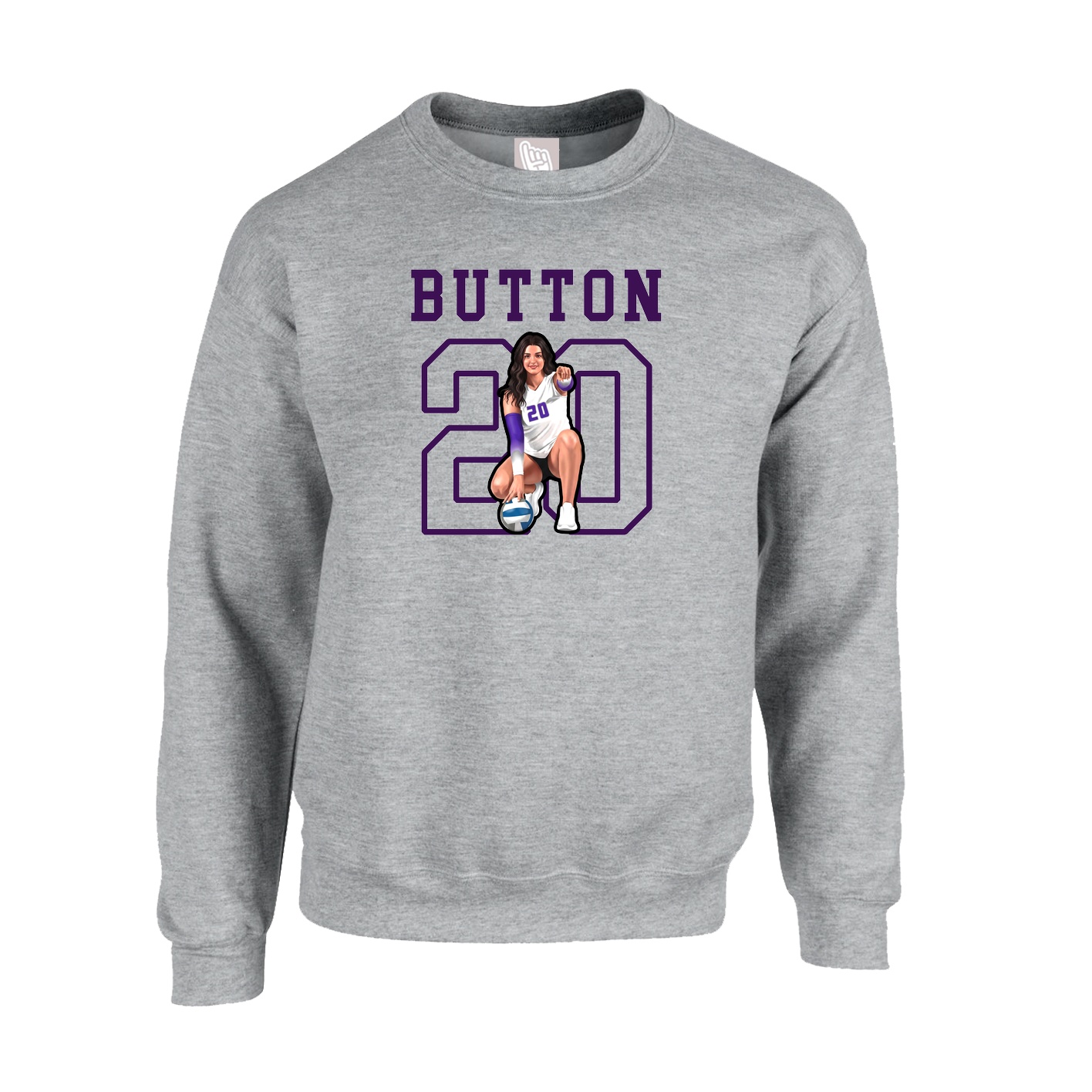 Fleece Crew — Shirsey in Grey