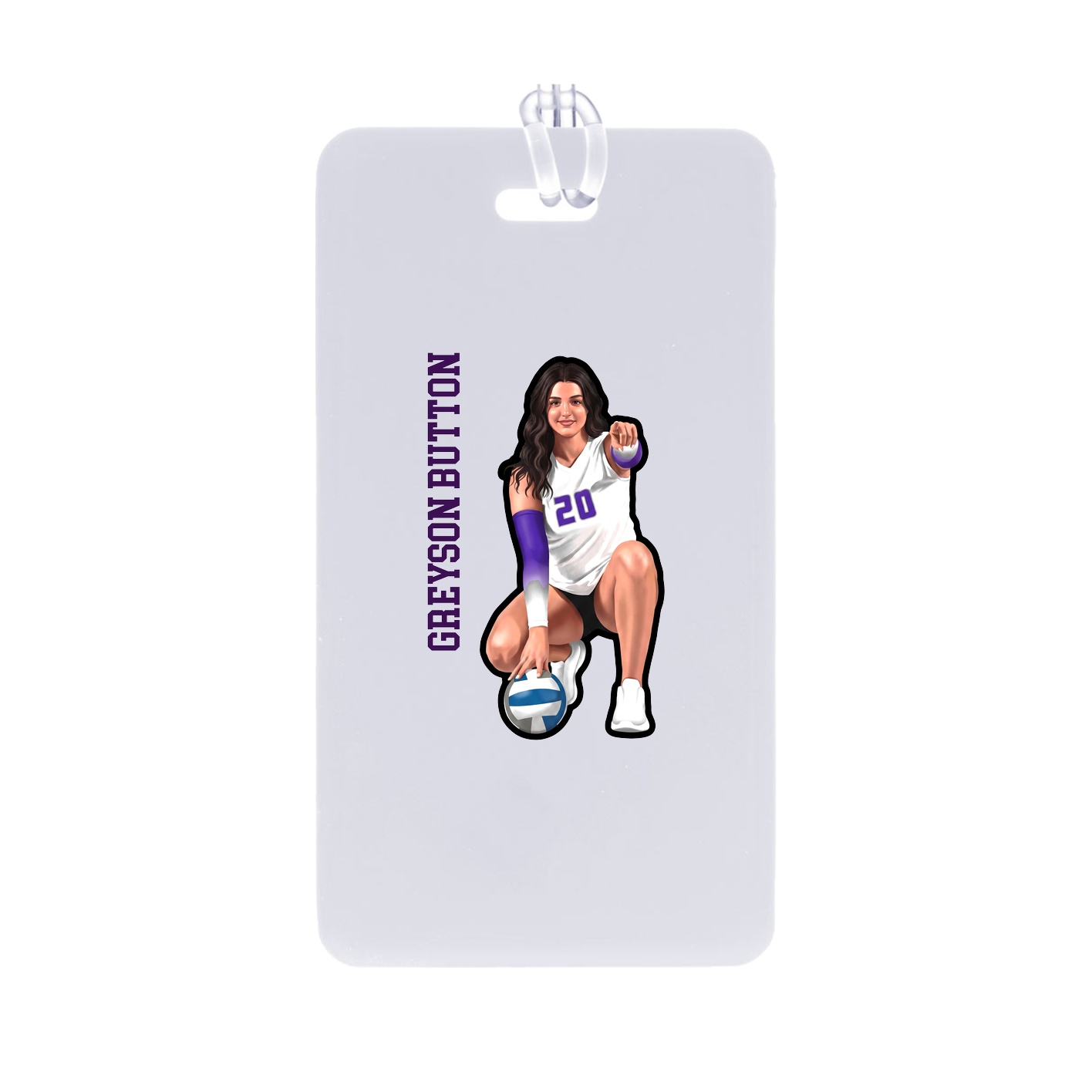 Bag Tag — Name Vertical in Classic