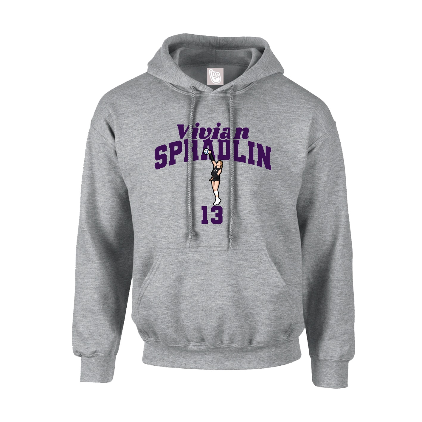 Hoodie — Signature Arch in Grey