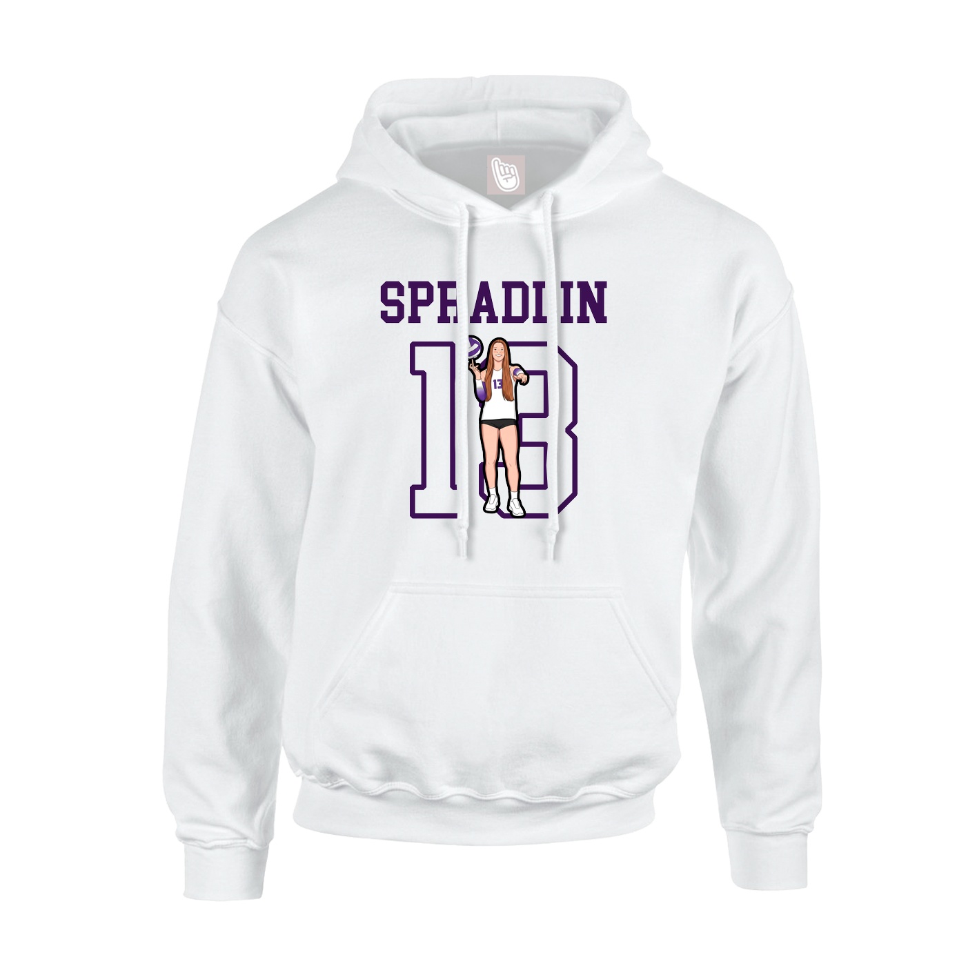 Hoodie — Shirsey in White