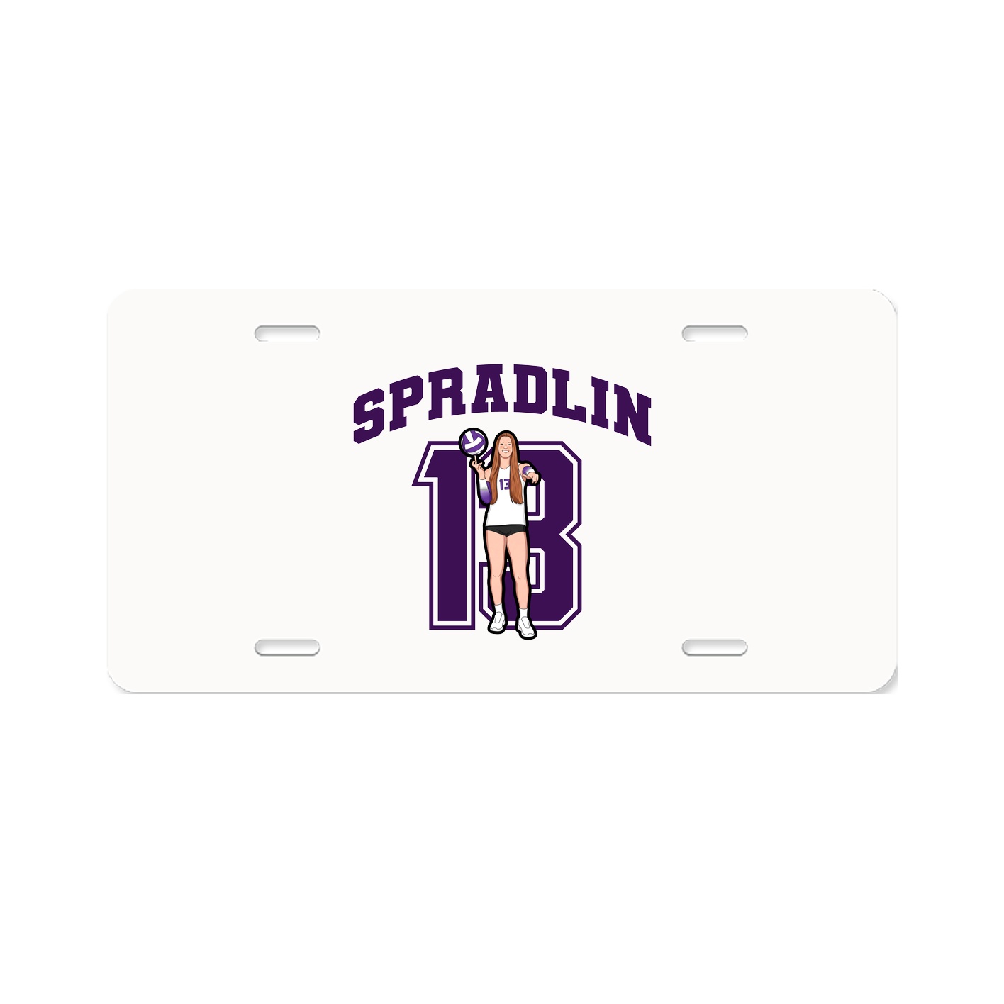 License Plate — Number in Classic