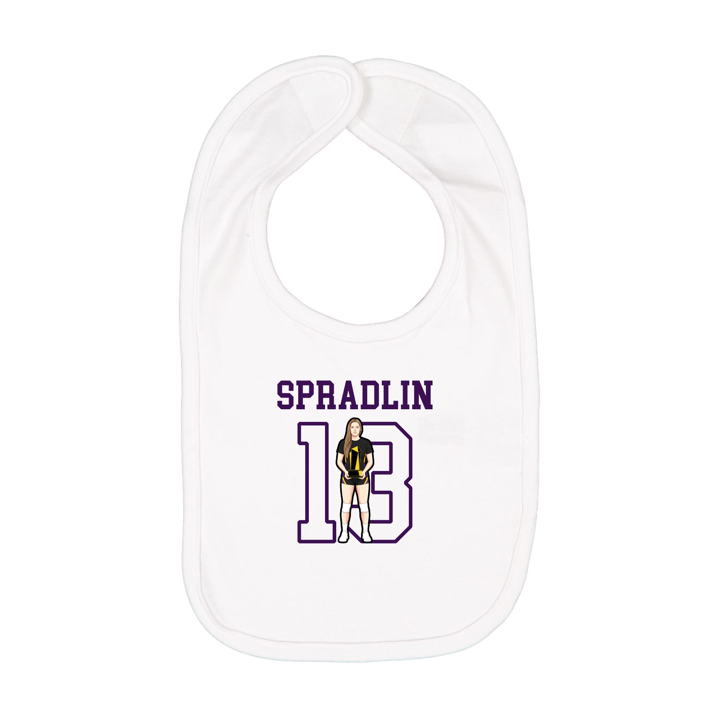 Infant Bib — Shirsey in White