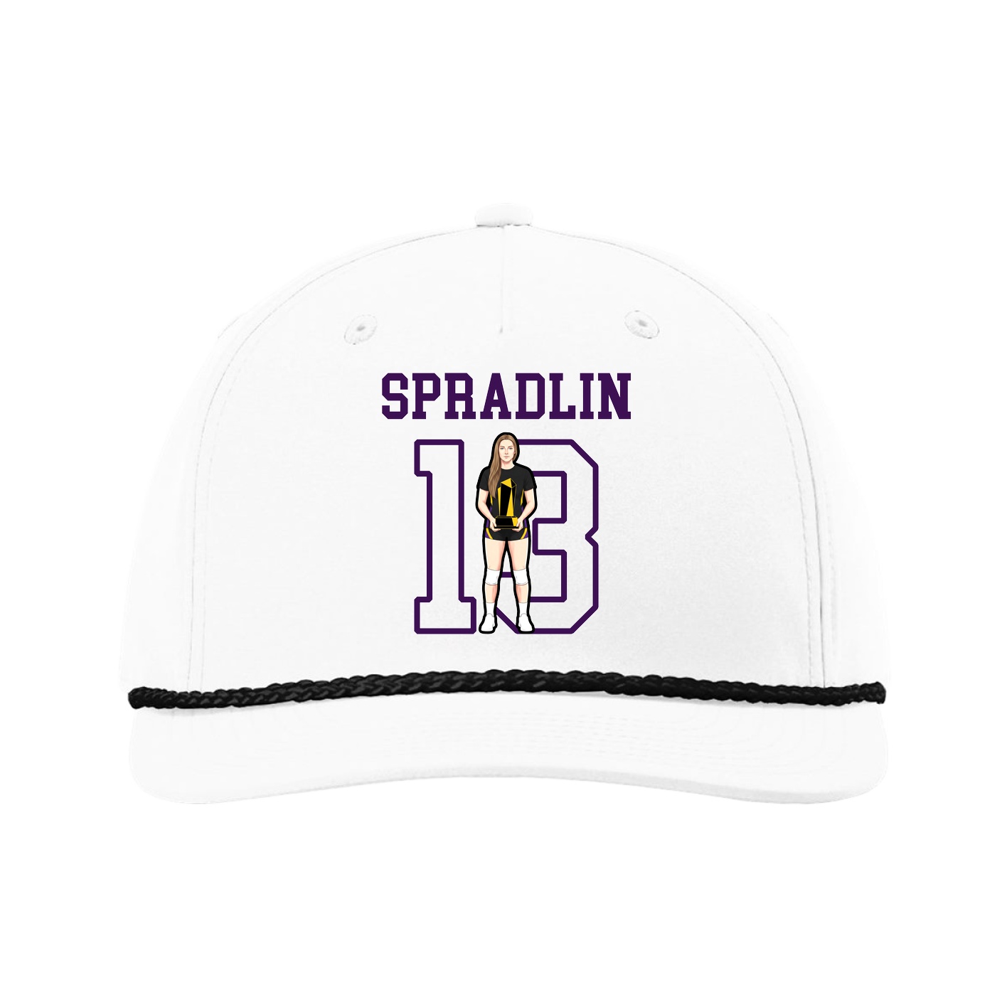 Five-Panel Classic Rope Cap — Shirsey in White
