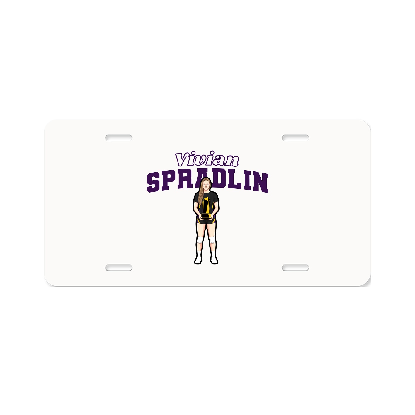 License Plate — Name Arch in Classic