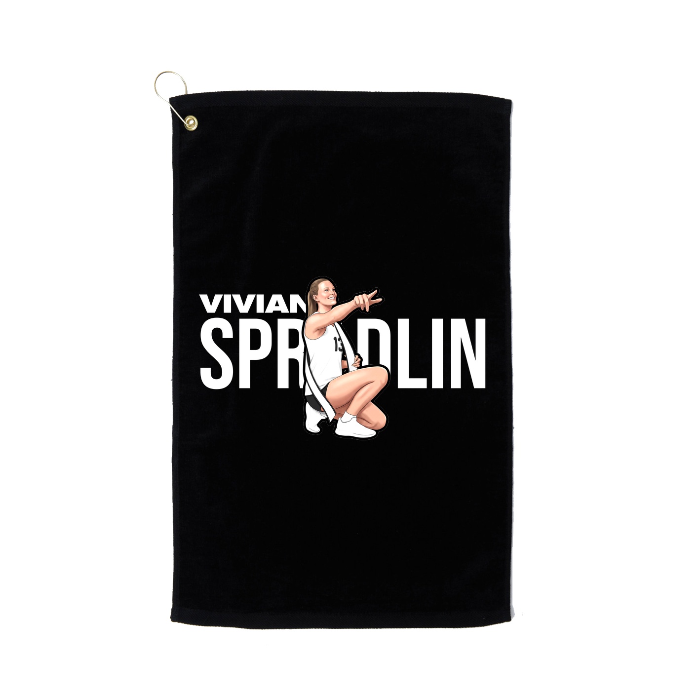 Golf Towel — Player Name in Black