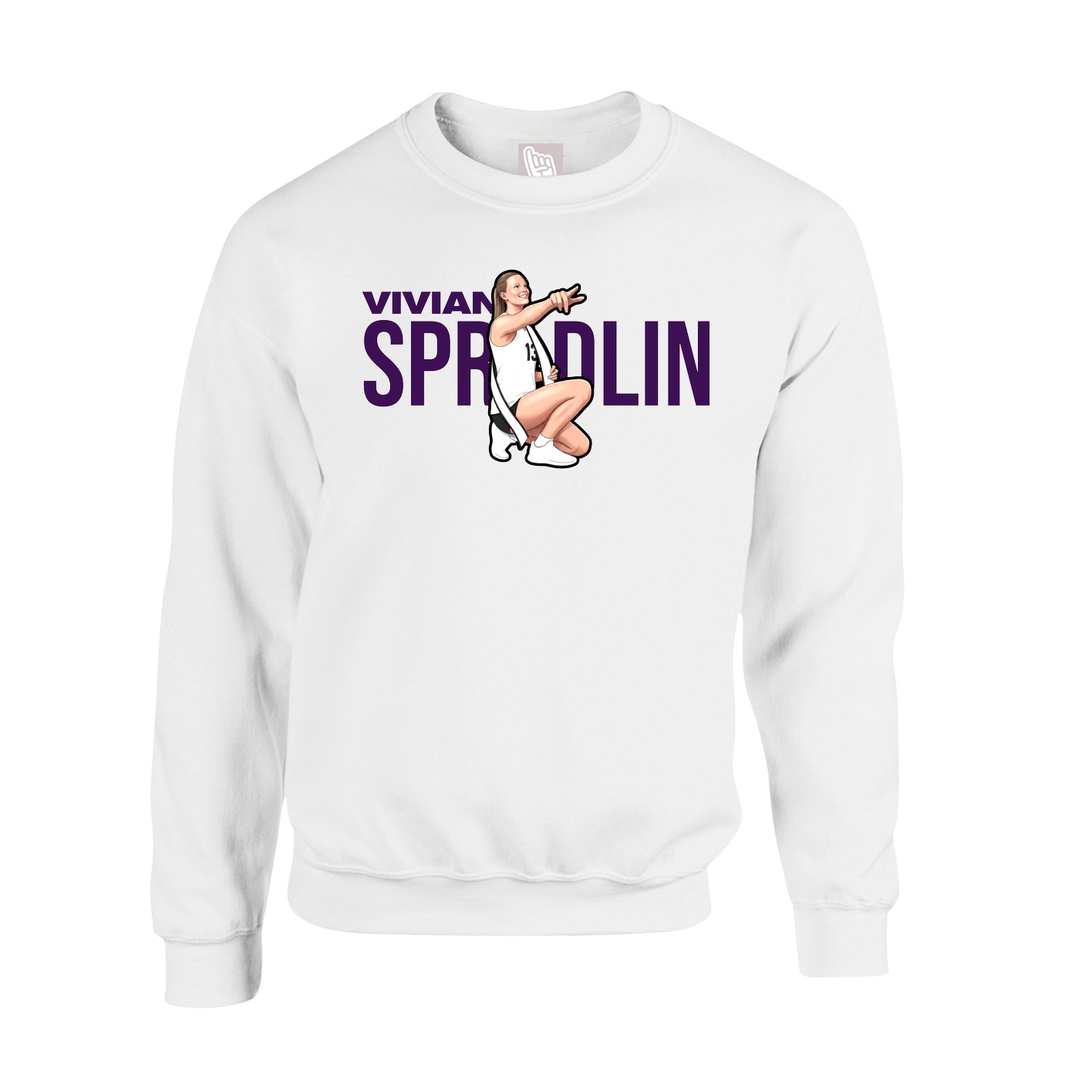Fleece Crew — Player Name in White
