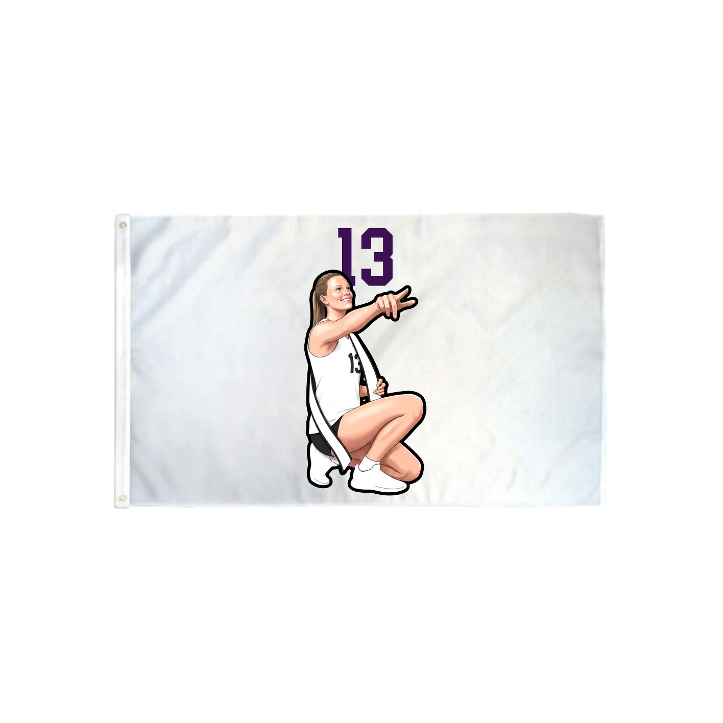 3x5 Flag — Number Top in Classic