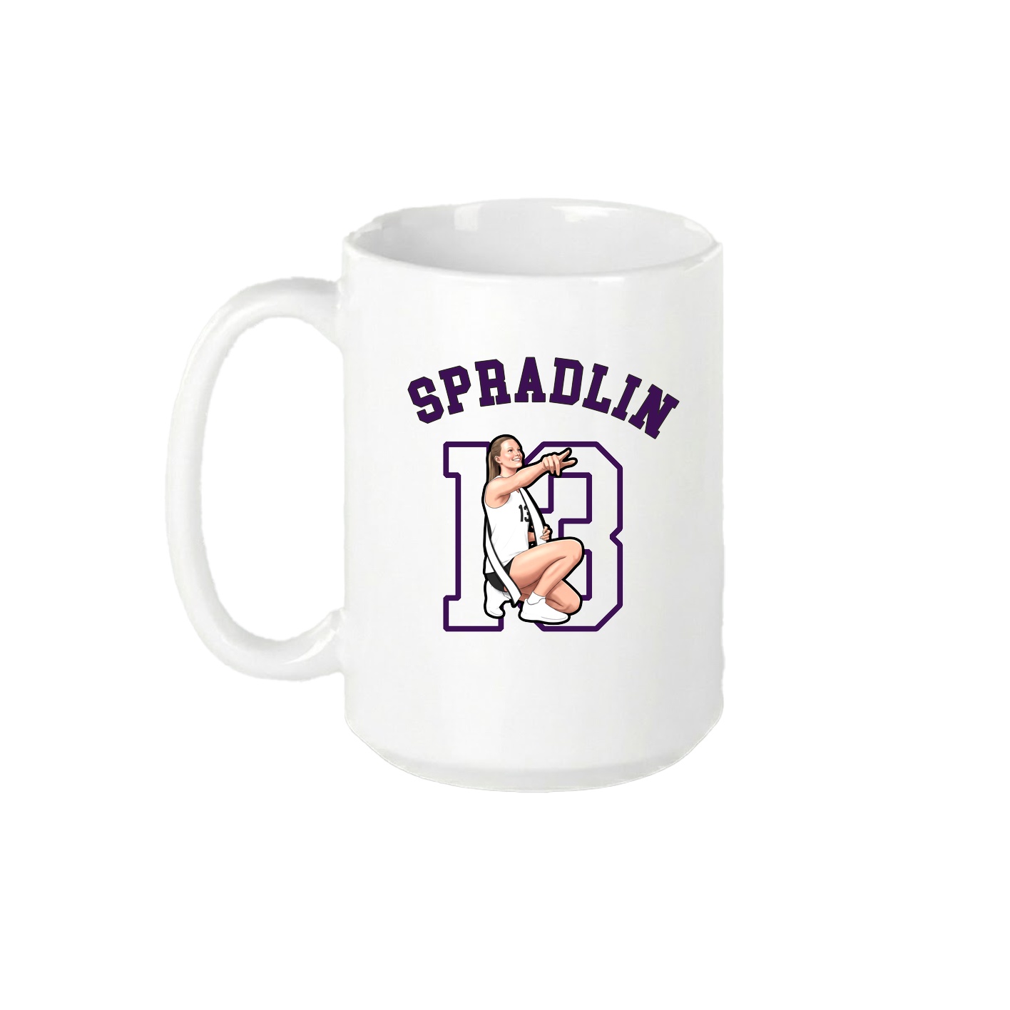 15oz Coffee Mug — Shirsey Arch in White