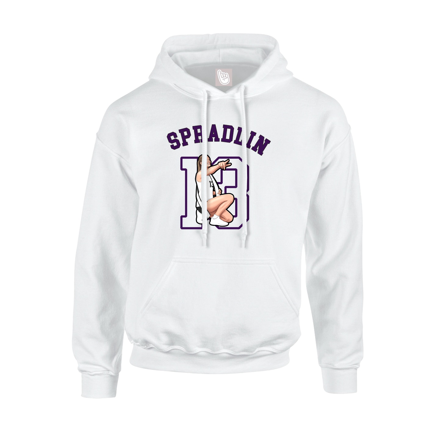 Hoodie — Shirsey Arch in White