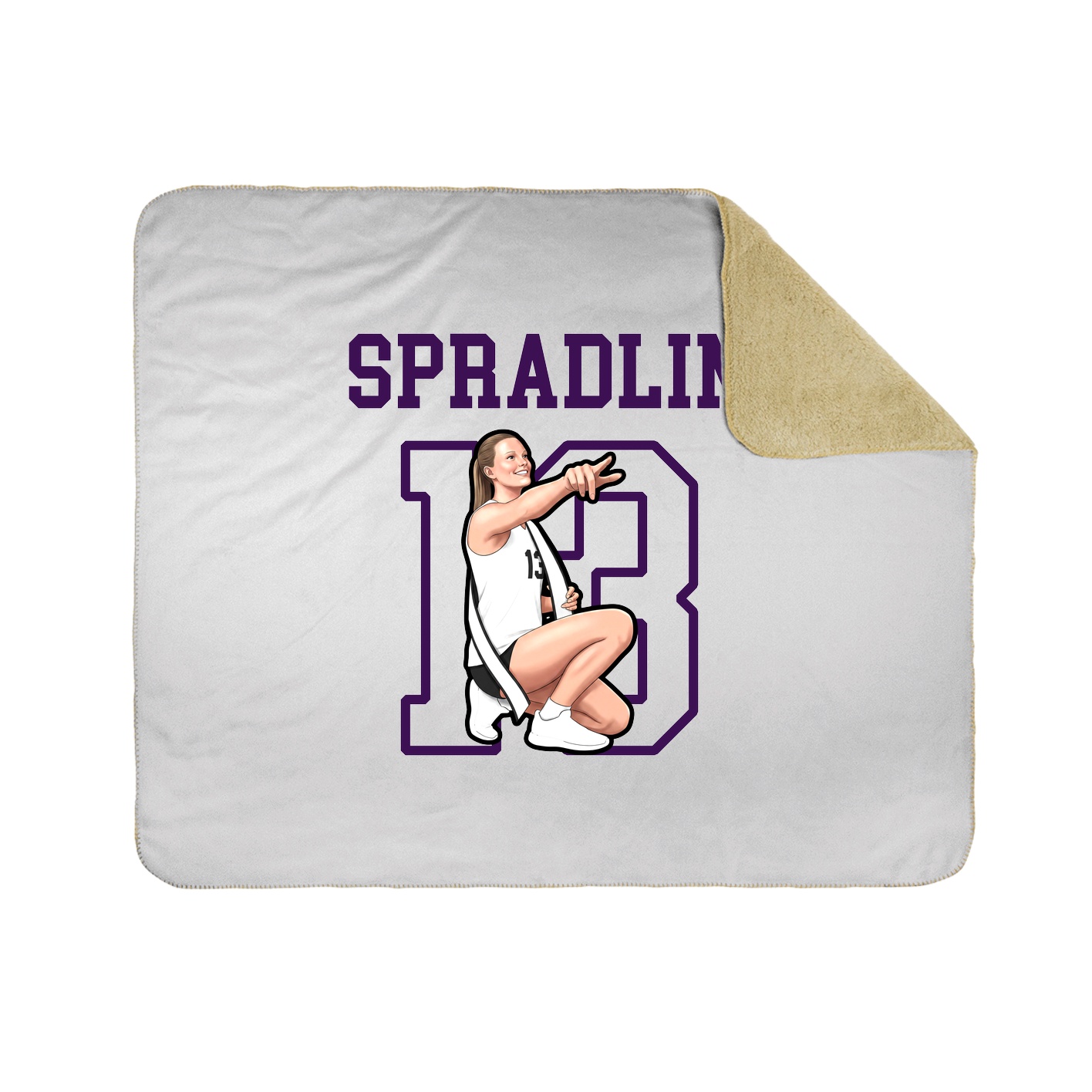 Throw Blanket — Shirsey in White
