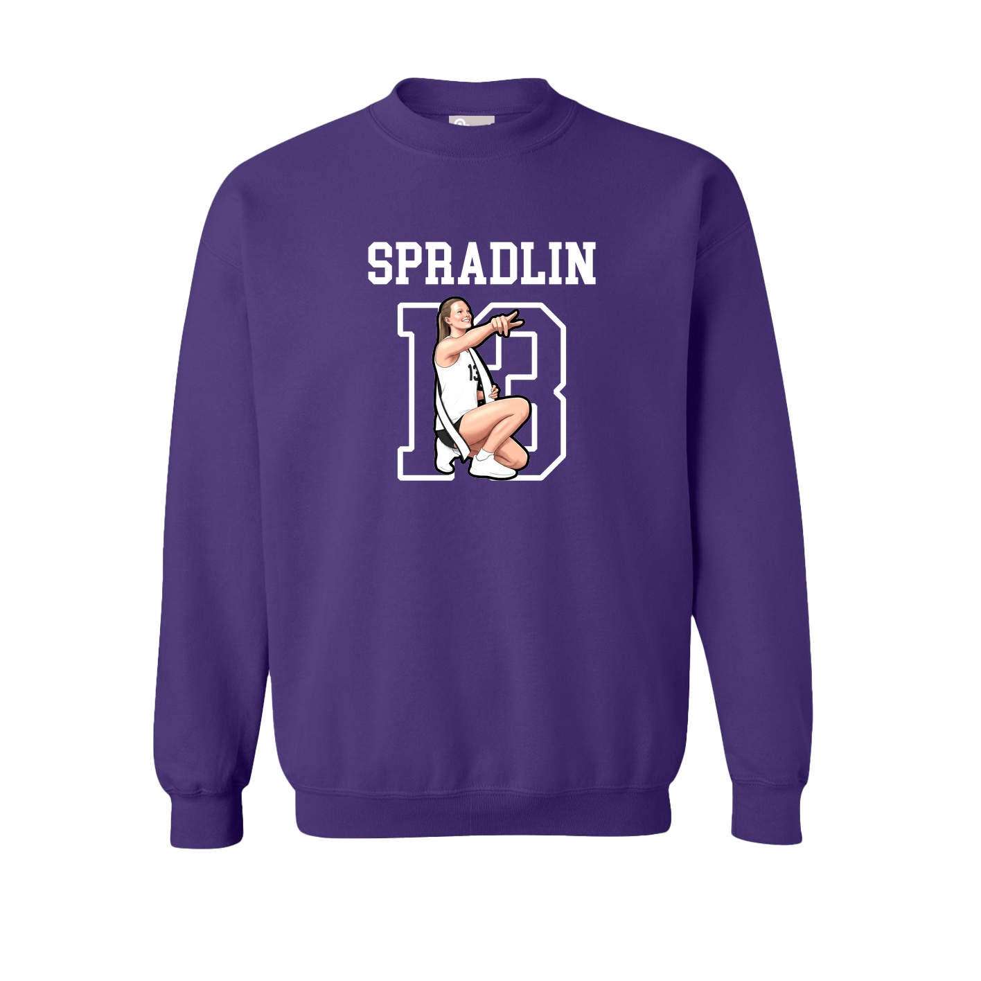 Fleece Crew — Shirsey in Purple