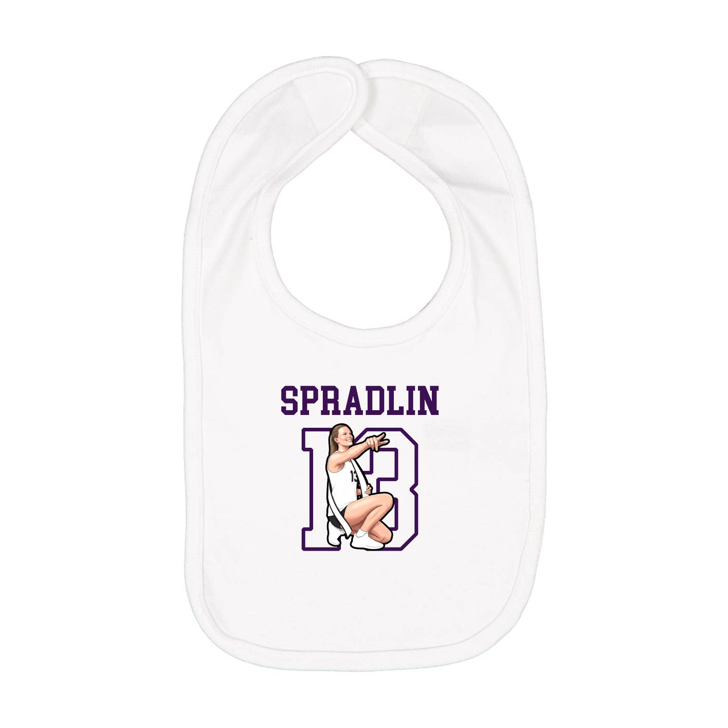 Infant Bib — Shirsey in White