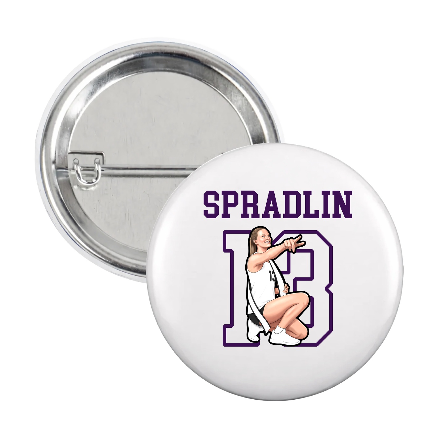 Game Day Button — Shirsey in White