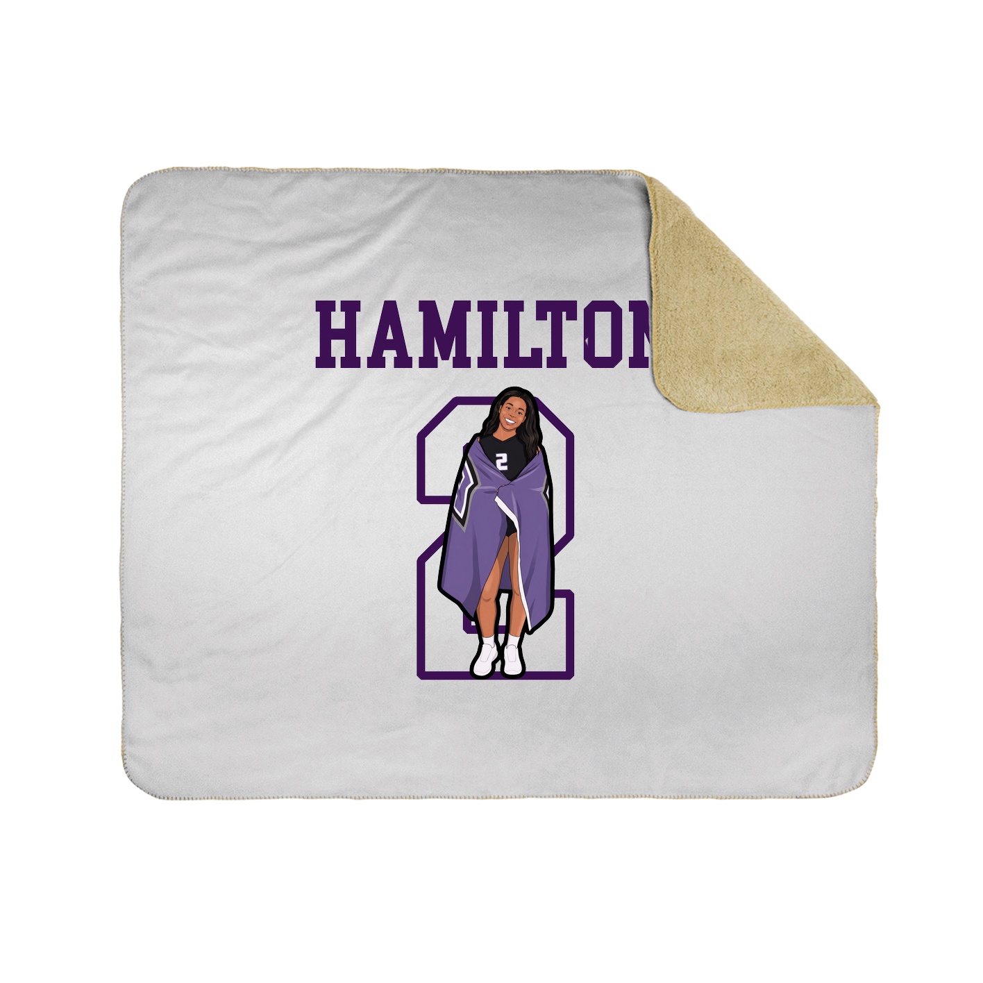 Throw Blanket — Shirsey in White