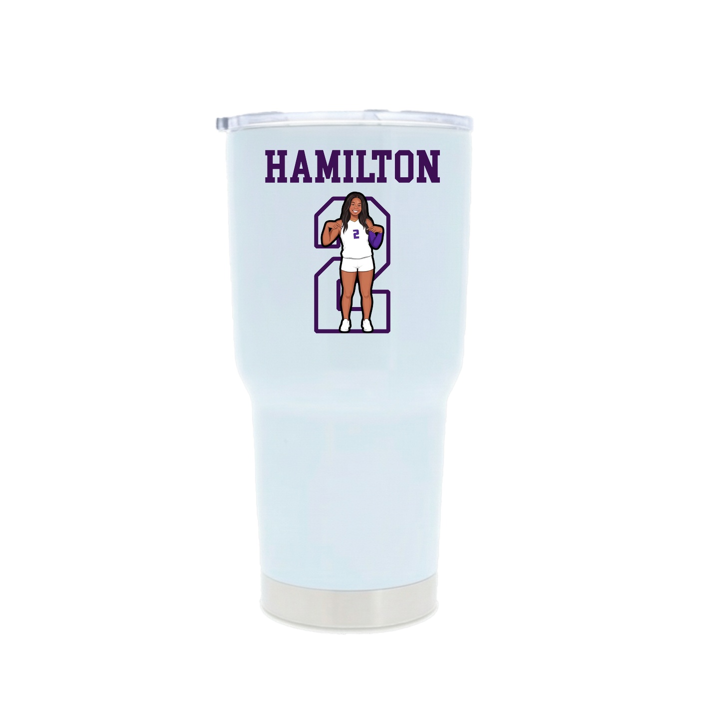 30oz Stainless Steel Tumbler — Shirsey in White