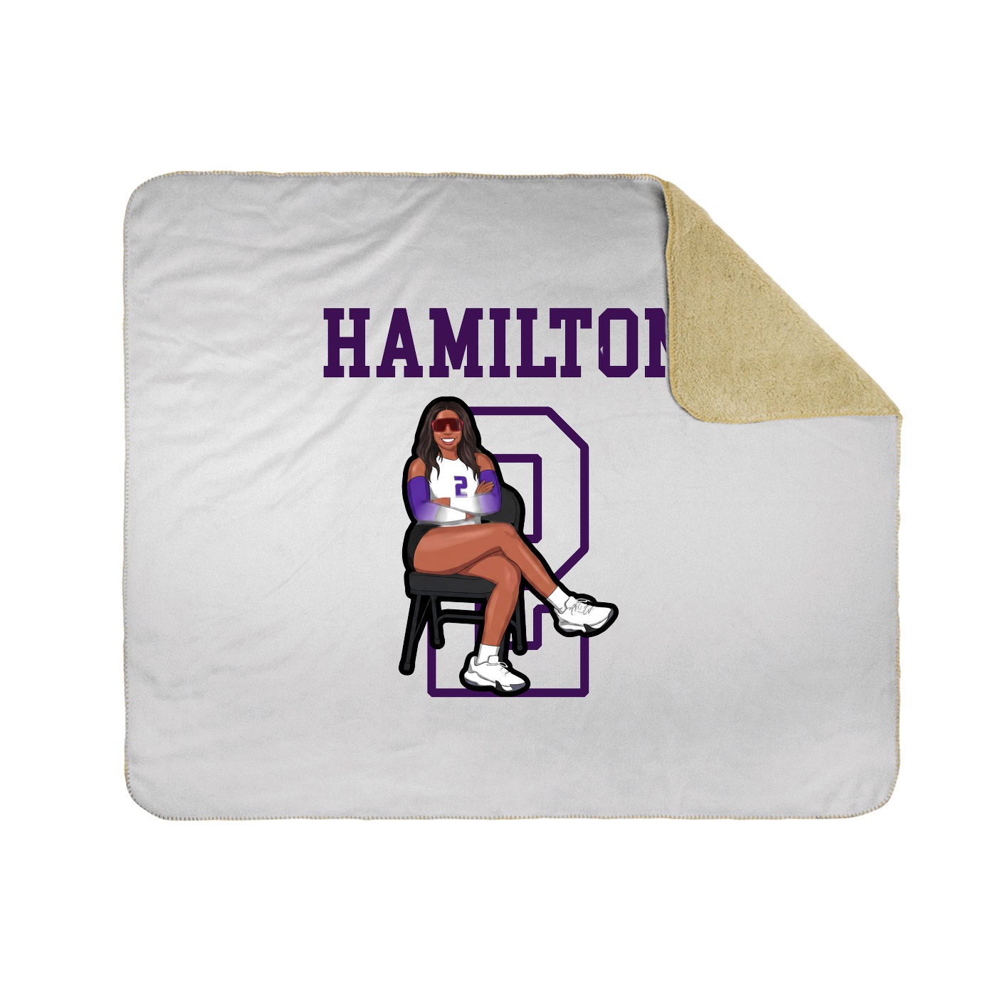 Throw Blanket — Shirsey in White