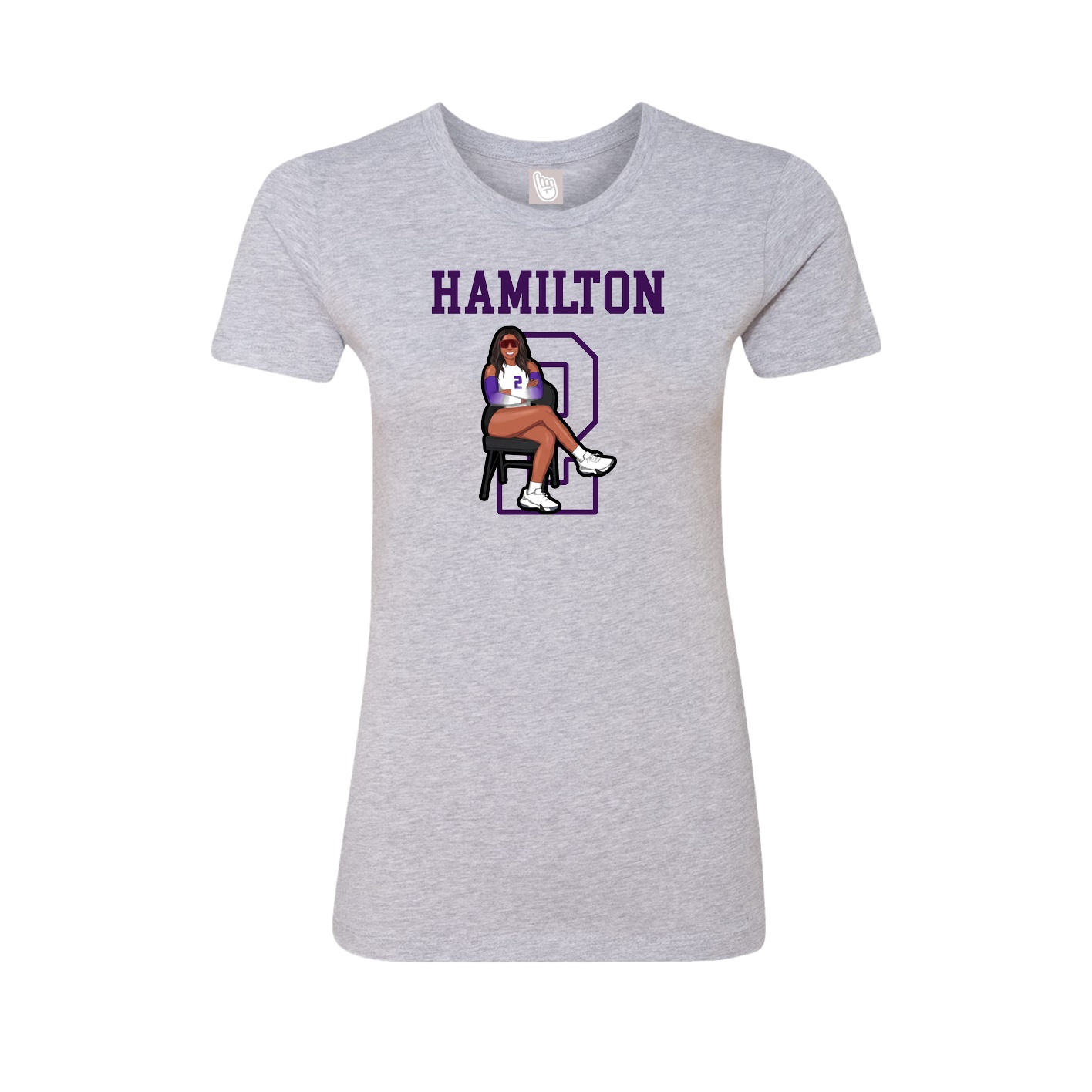 Fitted Women's Tee — Shirsey in Grey